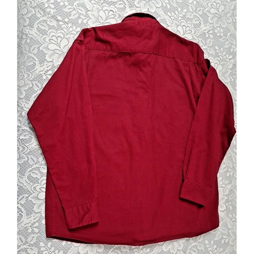 Men's Wrangler Hero Brushed Cotton Button‎ Up Long Sleeve Men's Shirt Size Large